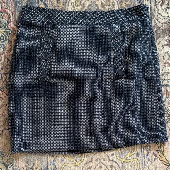 LOFT Dresses & Skirts - LOFT Navy Textured Mini Skirt